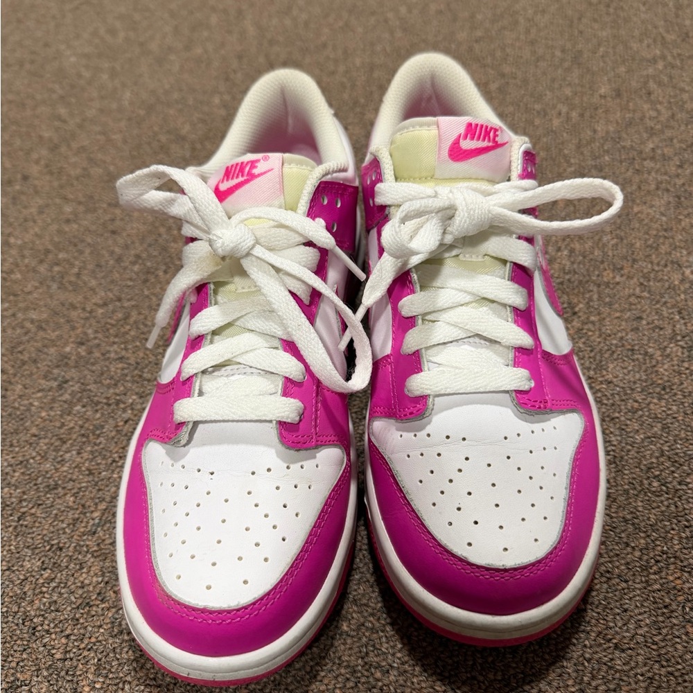 Nike Vibrant Pink and White Athletic Shoes